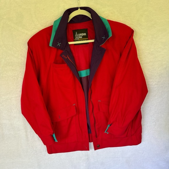 London Fog Red and Purple Outerwear - Picture 3 of 14